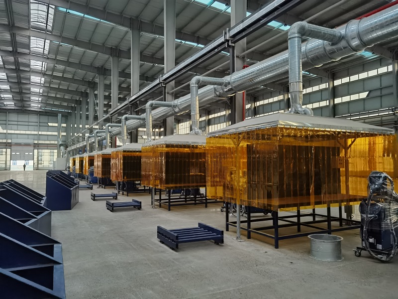 車(chē)間焊接罩吸式除塵系統現場(chǎng)案例